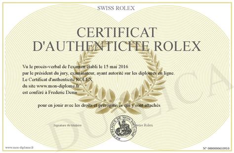 certificat d'authenticité rolex|Rolex watch authentication cost.